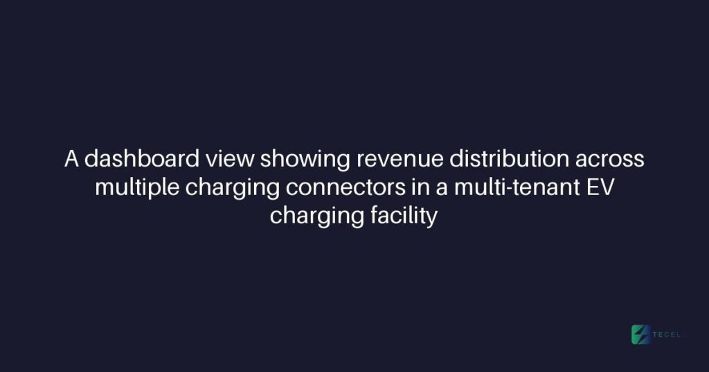 How Tecell's CMS calculates revenue per connector in multi-tenant environments