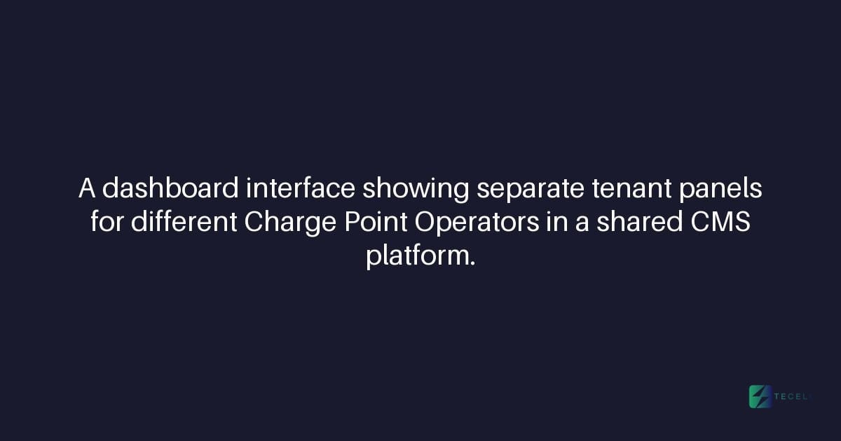 How Tecell's CMS handles multi-tenant deployments for multiple CPOs
