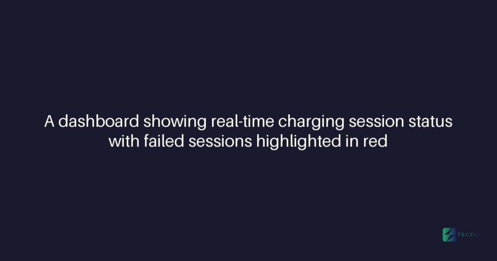 How Tecell's CMS detects failed charging sessions automatically