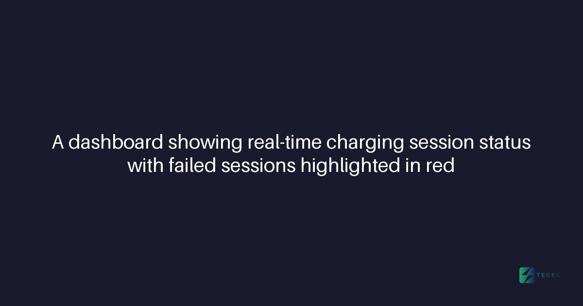 How Tecell's CMS detects failed charging sessions automatically