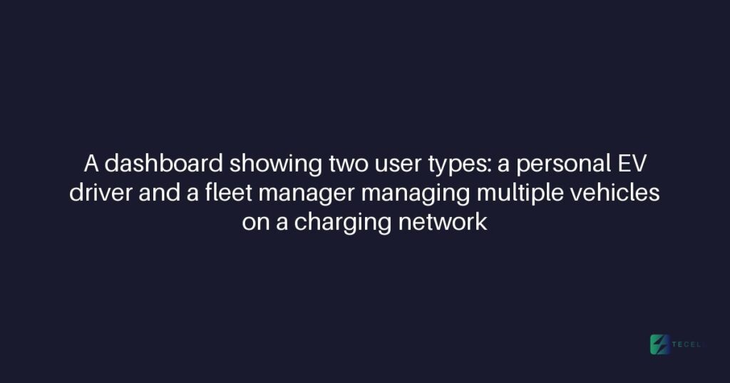 Can Tecell's platform manage charging sessions for both personal and fleet users?