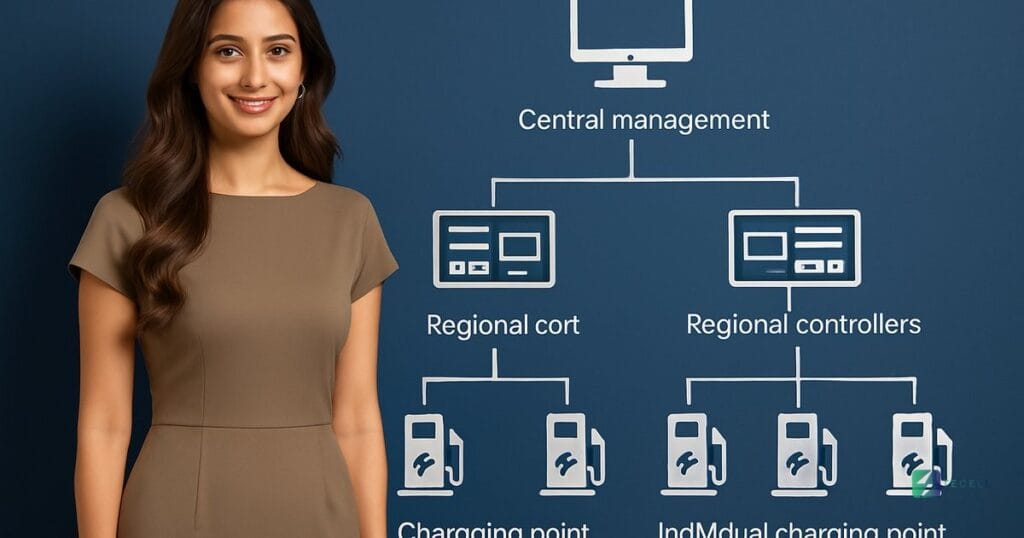 Hierarchical Charging Network Topologies for EV Fleet Operations