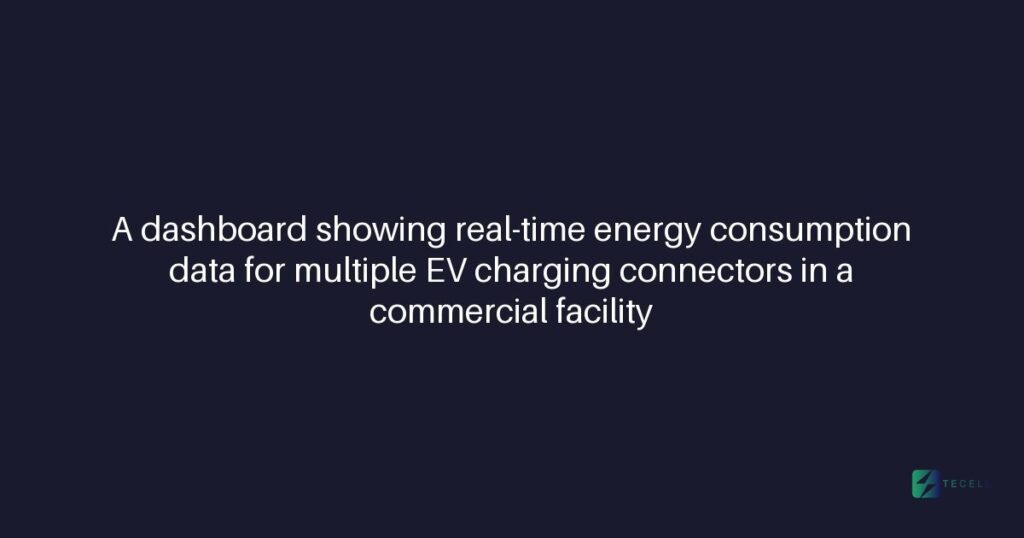 How Tecell's CMS monitors real-time energy consumption per connector