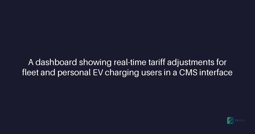 Can Tecell's CMS support real-time tariff structures?