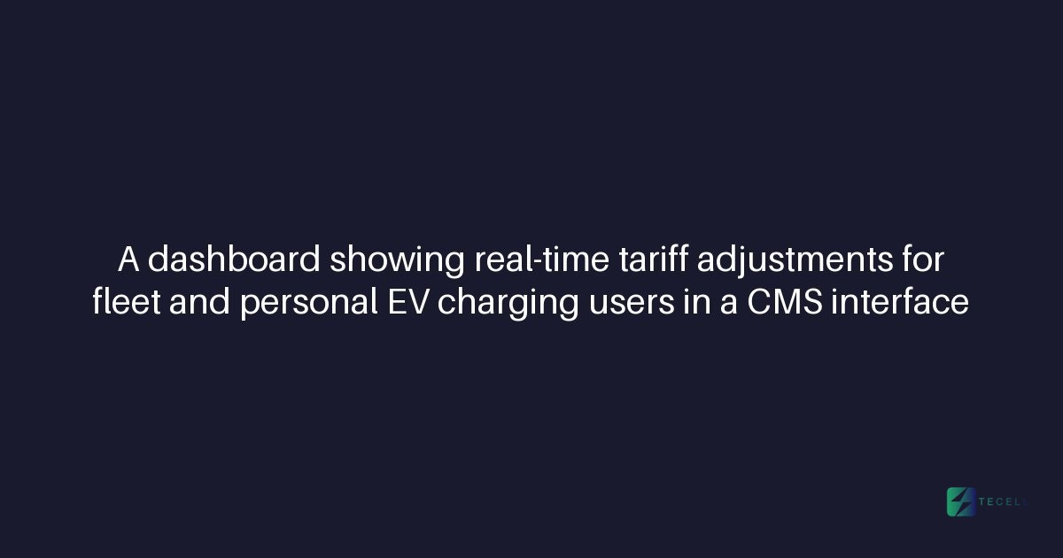 Can Tecell's CMS support real-time tariff structures?