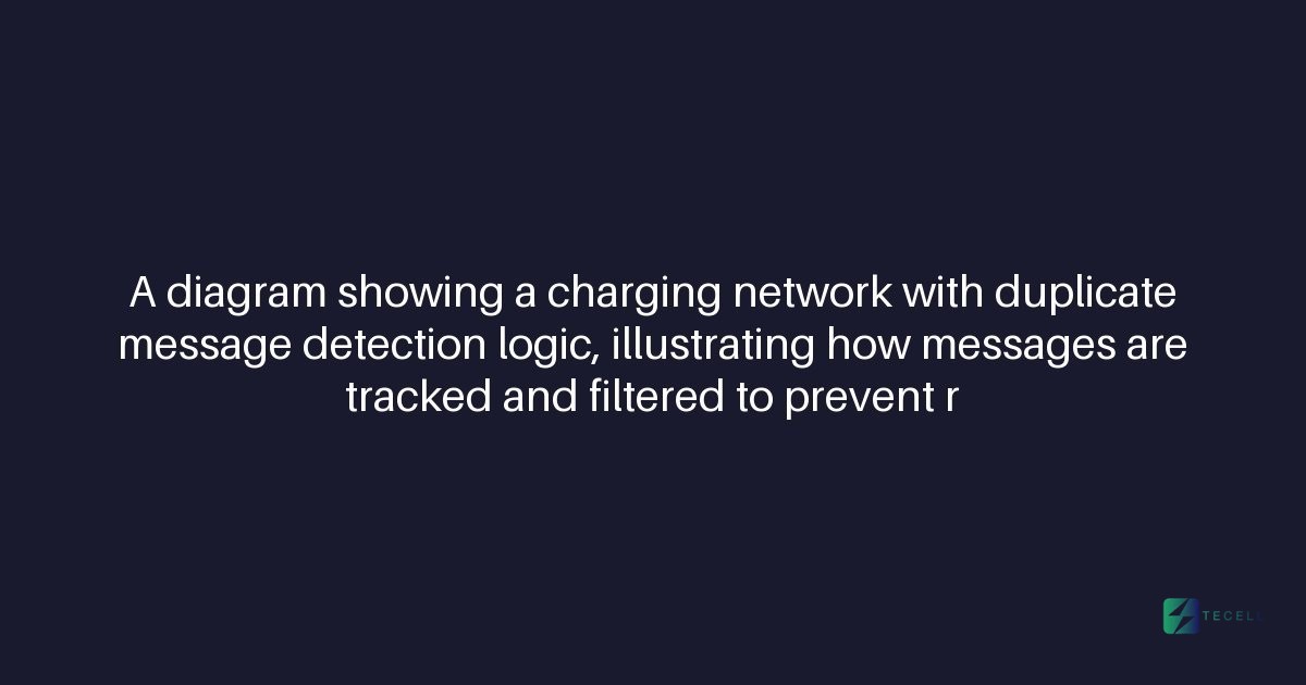 Duplicate Message Detection in EV Charging Networks