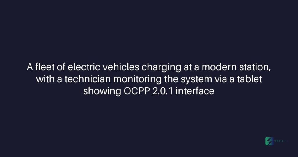 Does Tecell support OCPP 2.0.1 for fleet charging?