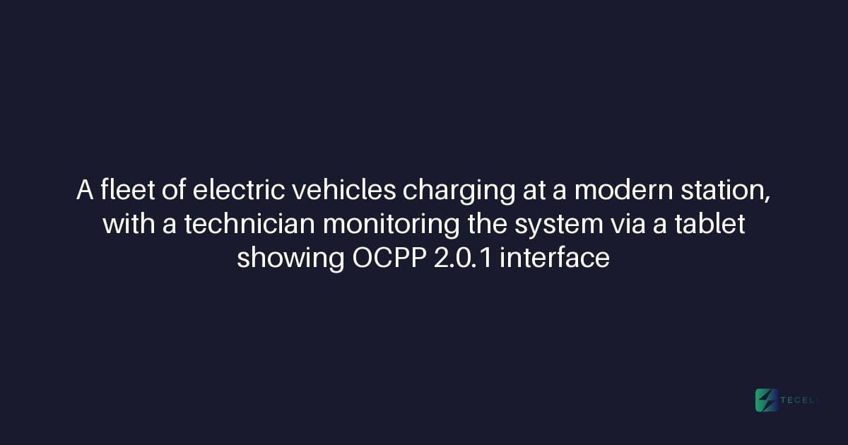 Does Tecell support OCPP 2.0.1 for fleet charging?