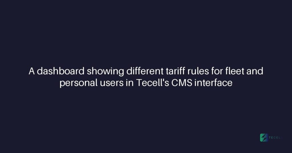Can Tecell's CMS support multiple tariff structures?
