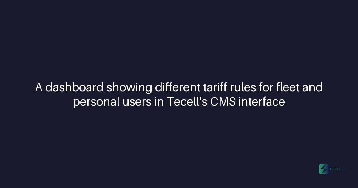 Can Tecell's CMS support multiple tariff structures?